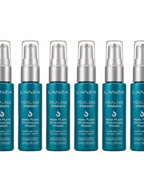 6 L’ANZA Healing Strength Neem Plant Detangling Primer 1 fl oz 30ml Travel Size